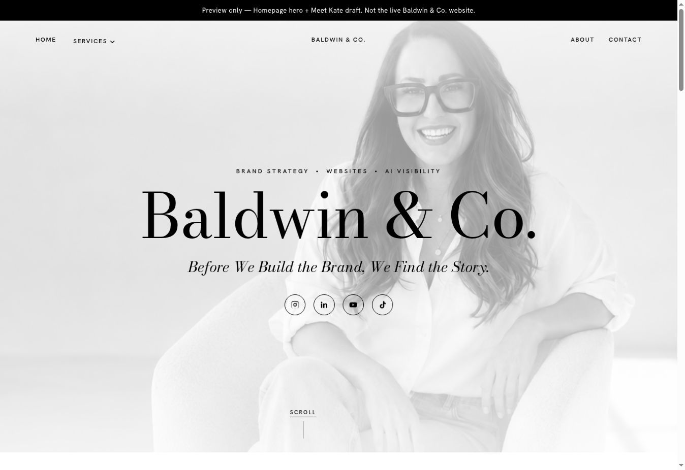 Baldwin & Co. website design preview